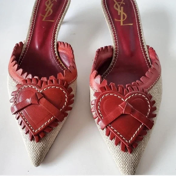 (CHECK NEW LISTINGS - for similar/cheaper options) 🧡 YSL kitten heart heels - Picture 2 of 7